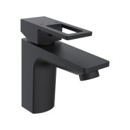 Смеситель для умывальника D35-A черный, серия 810  (короткий монолитный излив)  ...ECONOCE EC0811BL