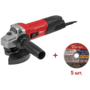 Одноручная углошлифмашина AG 1213-4 в 1200Вт, 125х22мм, 5200-11000об/мин,  ...WORTEX 329156