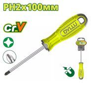 Отвертка крестовая PH2x100мм  DYLLU DTSD2224