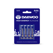 Батарейка AAA LR03 1.5V alkaline BL-4шт HIGH ENERGY  DAEWOO 5030381