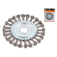 Щетка дисковая косич.125mmx22mm (плоская, для УШМ, в блистере)  ...GEPARD GP0894-125