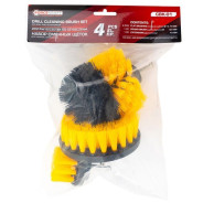 Набор сменных щеток для уборки/химчистки под шуруповерт 4пр: кругл.90х75мм;плоск.50х25мм,100х25мм;уд...FORCEKRAFT FK-CBK-01