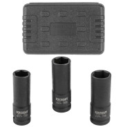 Набор головок ударных тонкостенных 3пр., 1/2", 6-гр. (17-21мм) в кейсе  ...FORCEKRAFT FK-4032TH