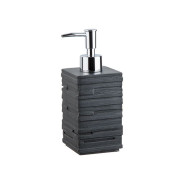 Диспенсер (дозатор) для мыла WEATHERED SAND, черный (Материал: НАТУРАЛЬНЫЙ КАМЕНЬ, полирезин, пласти...PERFECTO LINEA 35-151101