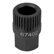 Головка для обгонной муфты генератора (33зуба, O19 мм, L - 30мм, под ключ 17мм)  ...Partner PA-67402