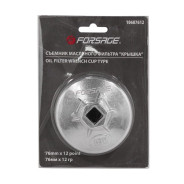 Съемник масляного фильтра "крышка" 76мм х 12гр  Forsage F-10687612