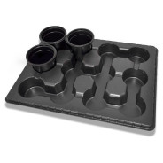 Транспортная кассета (поддон) для горшков 90х90х68 мм, (400х300х41 мм)  ...PERFECTO LINEA 90400