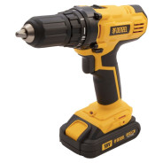 Дрель-шуруповерт аккумуляторная CDL-IB-18-02, Li-Ion, 18В, 2АКБ 1,5 А/ч,  ...DENZEL 26113
