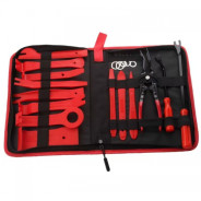 Съёмник крепежа обивки пластмассовый (NYLON), набор 19 предметов  ...H-D HD-08442