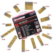 Сверла по металлу, набор 93пр. 2-10мм  FORCEKRAFT FK-924U93