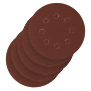 Круг абразивный на ворсовой подложке под "липучку", перфорированный, P 220, 125 mm, 5 шт. ...Сибртех 738097