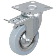 Колесо аппаратное поворотное SCgb 55 120 мм с тормозом (F)  TOR 1029656