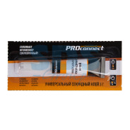 Клей универсальный секундный3 г на мульти-карте,  PROCONNECT 61-0900