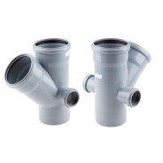 Крестовина двухплоскостная для внутренней канализации 110/110х45/50/50  ...РосТурПласт 36532