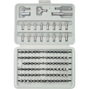Набор бит, адаптеры для бит, CrV, 100 предм., в пласт. боксе  Sparta 113975