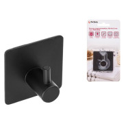 Крючок самоклеящийся PEGASUS, нержавеющая сталь/черный, блистер  ...PERFECTO LINEA 35-009001