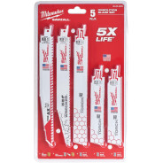 Полотна к сабельной пиле по металлу/демонтажу Sawzall (5 шт) в блистере MILWAUKEE ...Milwaukee 49222205