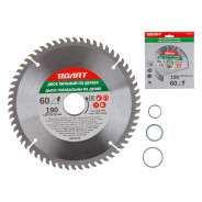 Диск пильный 190х30/20/16 мм. 60 зуб. по дереву (твердоспл. зуб)  ...ВОЛАТ 88130-60