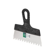 Шпатель фасад. зубчат. нерж.  250mm зуб 6х6  (для клея)    ВОЛАТ 35050-2506