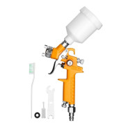 Краскораспылитель пневматический с верхним бачком, 1 мм,  HVLP, 125 мл,   DKSG125P...Deko 
