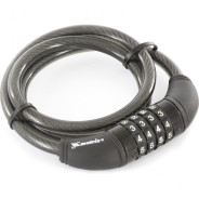 Замок тросовый универсальный с кодовым механизмом, 10 х 950 мм  ...Matrix 91818