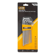 Набор ключей TORX Г-образных длинных с отверстием 7пр.  JCB JCB-5071TL