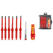 Набор отверток диэлектрических 8шт. "Master" (рукоятка, сменные насадки SL5х100, SL6х100, ...STARTUL ST3051-8