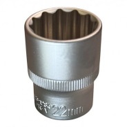 Головка торцевая 1/2" 12гр. 22 мм, L38 мм, CrV  H-D HD-1284