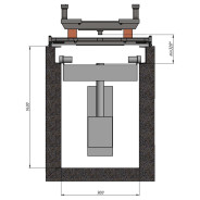 Опорный мост LOW для задних осейГамматест GTM5014