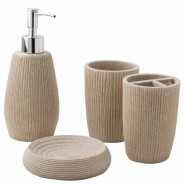 Набор для ванной комнаты 4пр. (мыльница, дозатор для мыла, подставка для зубных щеток, подставка для...La and Te beaute LT-BS-11