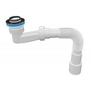 Сифон для душевого поддона с механизмом click-clack,с гибкой трубой 1 1/2" - 40/50mm  ...AV Engineering AVE129724