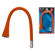 Излив гибкий с двухрежимной лейкой оранжевый для смесителя  ...AV Engineering AVZAP-2SRNG