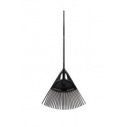 Грабли веерные пластмассовые  650mm с алюминиевым черенком, цвет черный  4607148791126...PROTEX 9100