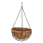 Кашпо подвесное с вкладышем из коковиты, полукруглое, диаметр 30 см PALISAD ...PALISAD HOME 69017