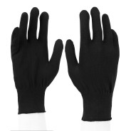 Перчатки из синтетической нити, 13 класс, чёрные, XL  67843