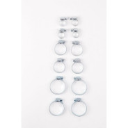 Набор хомутов червячных 12 пр.  Помощник P003K