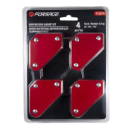 Набор магнитных держателей для сварочных работ 4пр.(4,5 кг.45гр.90гр.135гр.), в блистере  ...Forsage F-115374