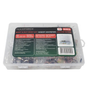 Набор заклепок комбинированный 165пр. (вытяжные: 2.4, 3.2, 4.0, 4.8, 6.4mm-по 15шт; резьбовые:М3,М4,...Rock FORCE RF-36481C