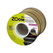 Уплотнитель гаражный "D" 14mmх12mm белый сдвоенный профиль (2х20м) INDUSTRIAL  ...ZOOM 02-2-4-211