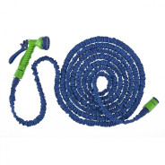 Набор поливочный, растягивающийся шланг 15м, 7-реж пистолет, соед., адаптер  ...Сибртех 67544