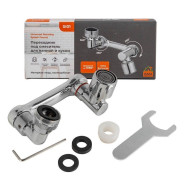 Головка распылительная на кран смесителя поворотная 1080°(поликарбонат/медь;30х95х20мм)  ...ISMA ISMA-SI01