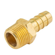 Штуцер пневматический наруж. резьба 3/8" - "елочка" 10мм  ...Forsage F-MH06/06