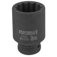 Головка ударная глубокая 3/4", 38мм (12гр.)  FORCEKRAFT FK-46810038