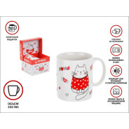 Кружка керамическая, в кор., 350 мл., CATS-2  PERFECTO LINEA 30-062602