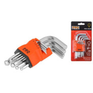 Набор ключей шестигр. 1.5-10mm 9шт коротк. с шар. PRO  STARTUL PRO-89409