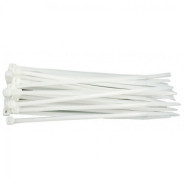 Хомут пластмассовый белый 200х2.5mm (100шт)  VOREL 73884