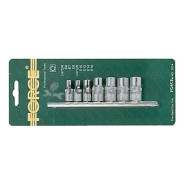 Набор головок 7 пр. 1/4", 3/8", Е6-Е16 Е-профиль  Force 3074
