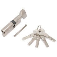 Евроцилиндр Стандарт Z.F.80В-5K (30Вx10x40) SN (перф.ключ, 5ключей)  ...УЗК 13719