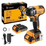 Гайковерт аккумуляторный, 20В, 2АКБ 3,0 А/ч, 1/2", 2450 об.мин, 350 Нм, DEKO DKISFU-Li...Deko 081-1069