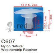 Клипса для крепления внутренней обшивки а/м Мазда пластиковая (100шт/уп.)  клипса ...Forsage C0607(Mazda)
